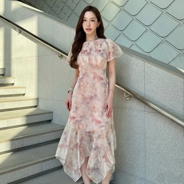 Firrr Amy Peony Floral Midi Dress  thumbnail 2