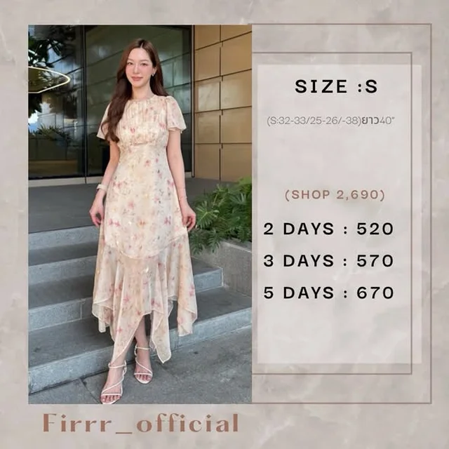 Firrr Amy Floral Print Midi Dress 1