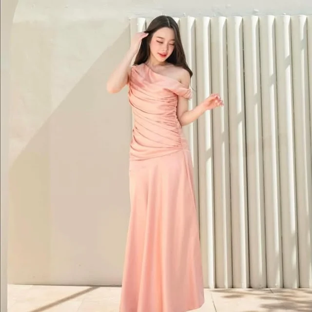 Pirunya Long Dress  Peach  thumbnail 3