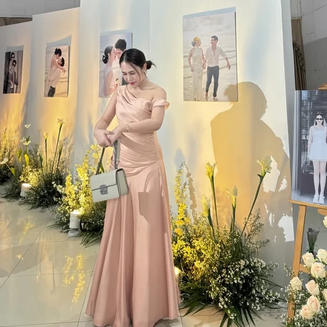 Pirunya Long Dress Peach (alternate)
