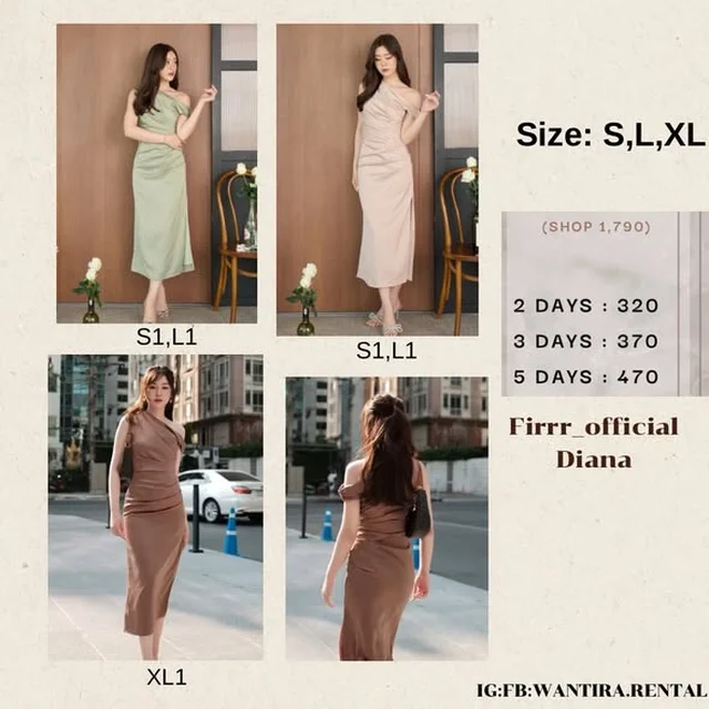 Firrr Diana One Shoulder Midi Dress
