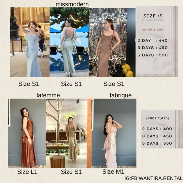 Multi brand Long Dresses Missmodern Lafemme Fabrique