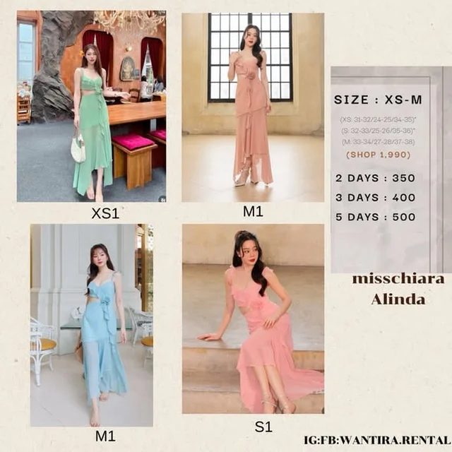 Misschiara Alinda เดรสยาวเซ็ต 2 ชิ้น