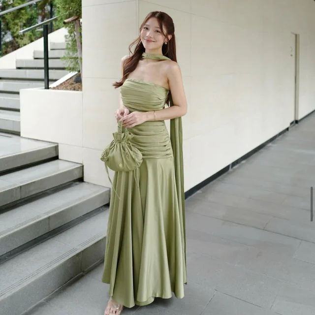 ชุดเดรสยาว Pirunya LD20 Olive Green thumbnail 3