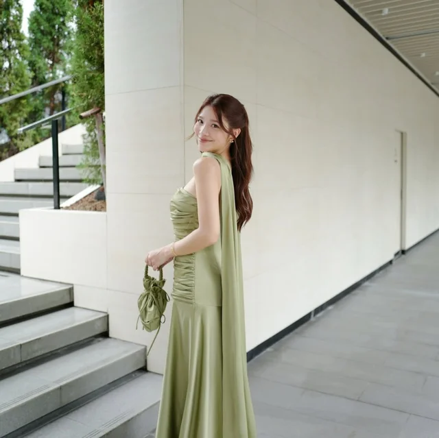 ชุดเดรสยาว Pirunya LD20 Olive Green thumbnail 2