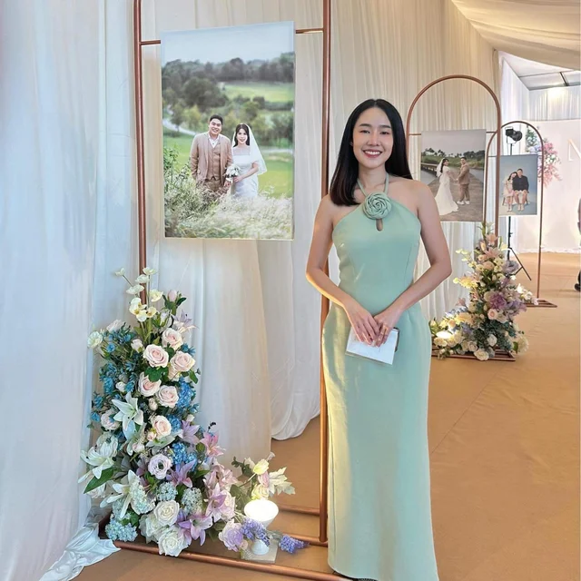 ชุดราตรี Firrr Primrose Green Long Dress  thumbnail 2