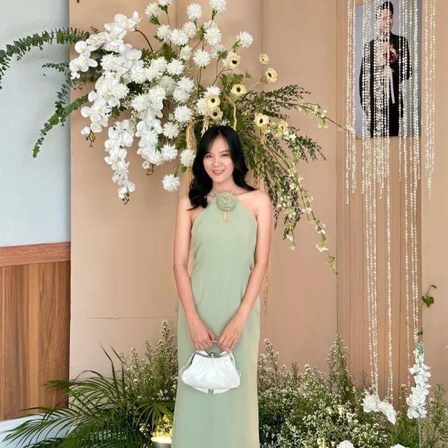 ชุดราตรี Firrr Primrose Green Long Dress  thumbnail 3