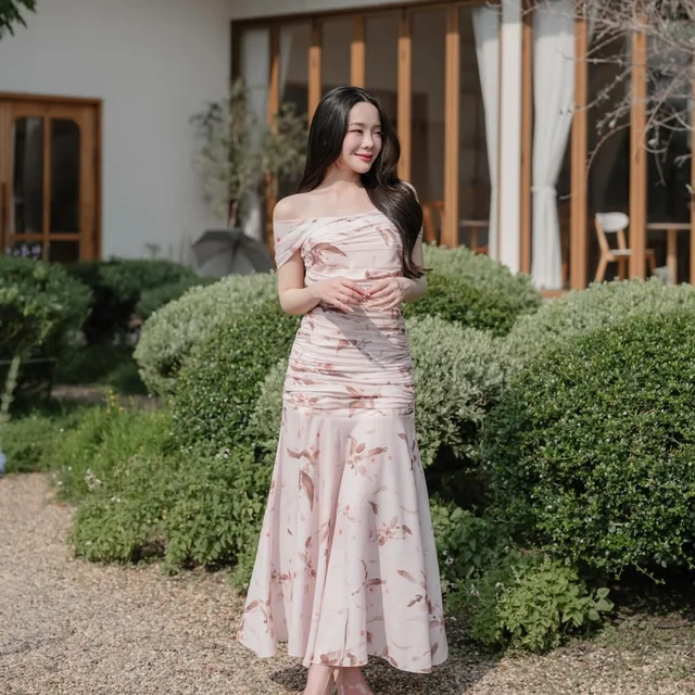 Pirunya LD20 Sweetheart Floral Long Dress  thumbnail 3