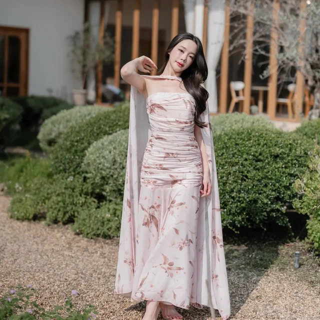 Pirunya LD20 Sweetheart Floral Long Dress  thumbnail 2