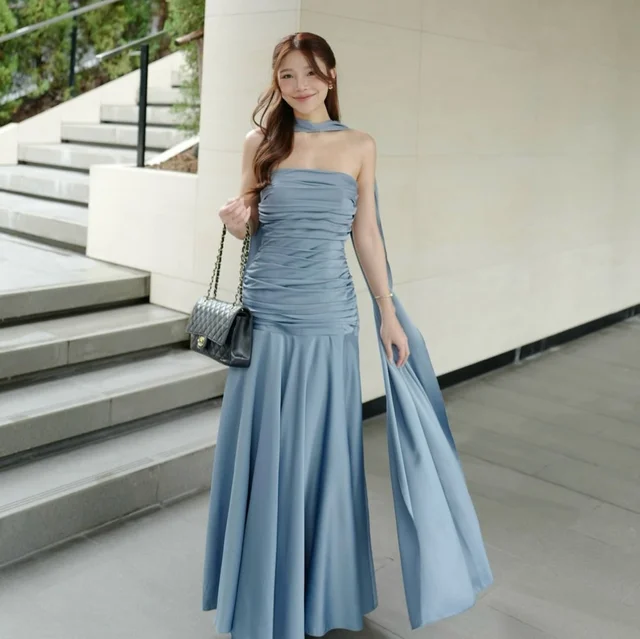 Pirunya LD20 Blue Long Dress  thumbnail 3