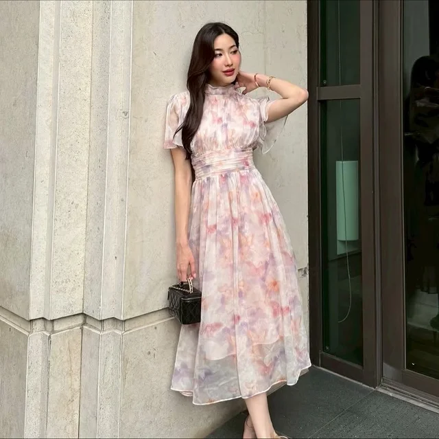 Firrr Anya Peony Midi Dress  thumbnail 3