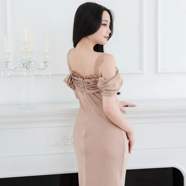 Pirunya LD21 Brown Long Dress  thumbnail 4