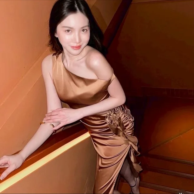 Firrr Ginny Long Dress Dark Brown thumbnail 2