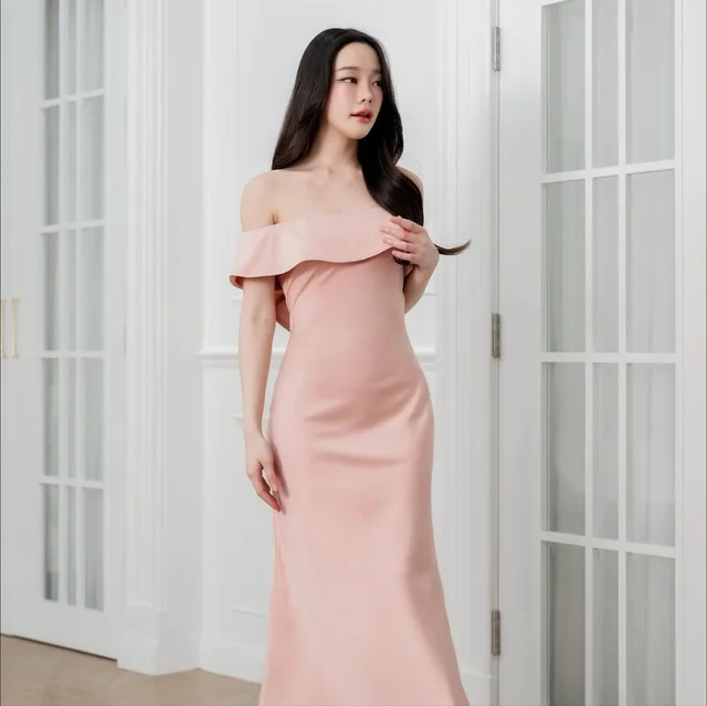 Pirunya Long Dress LD17 Pink thumbnail 3