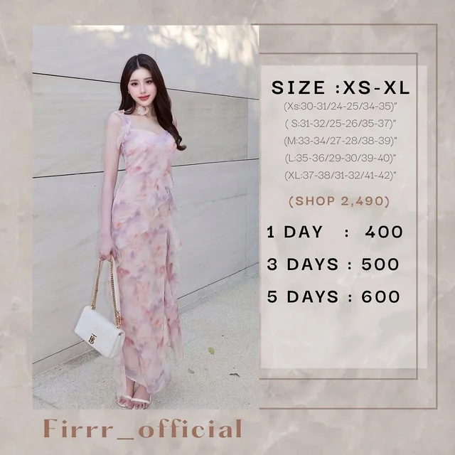 Firrr Sarah Peony Long Dress