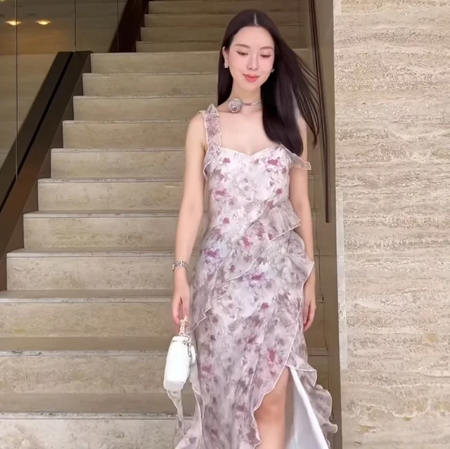 Firrr Sarah Violet Long Dress  thumbnail 2