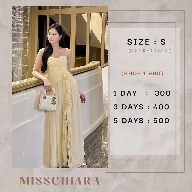 Miss Chiara Camilla Yellow Long Dress