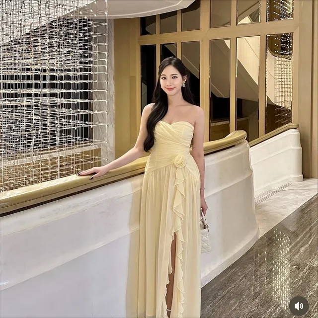 Miss Chiara Camilla Yellow Long Dress (alternate)