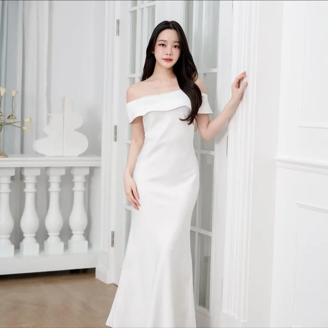 Pirunya LD17 White Long Dress thumbnail 3