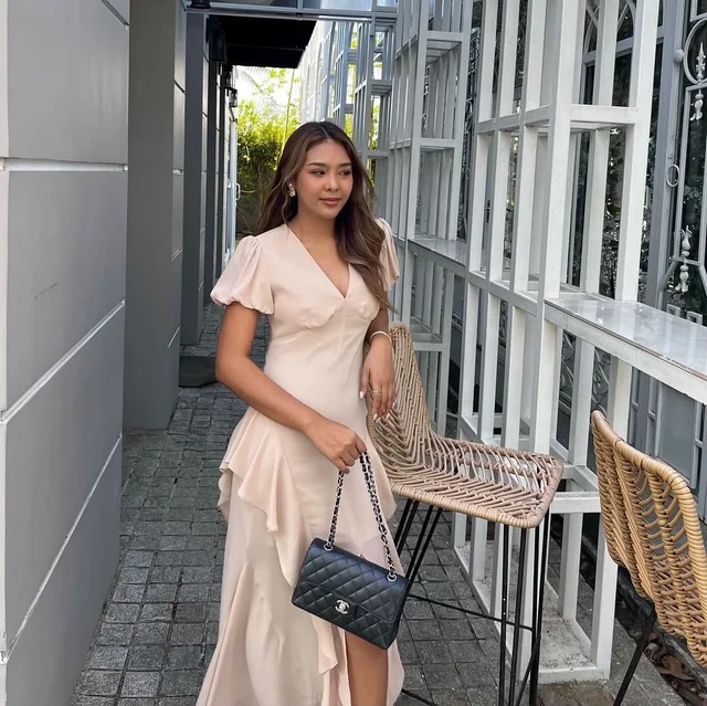 Firrr Ila Beige Long Dress thumbnail 4