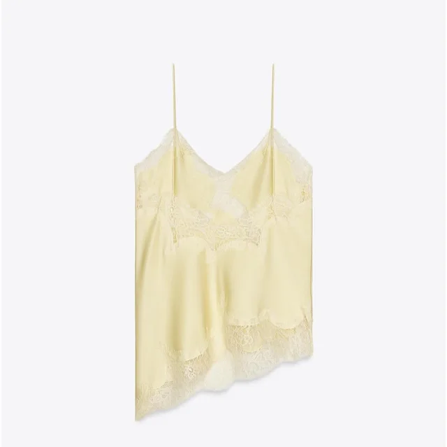 ZARA Top สายเดี่ยวลูกไม้  Camisole  thumbnail 5