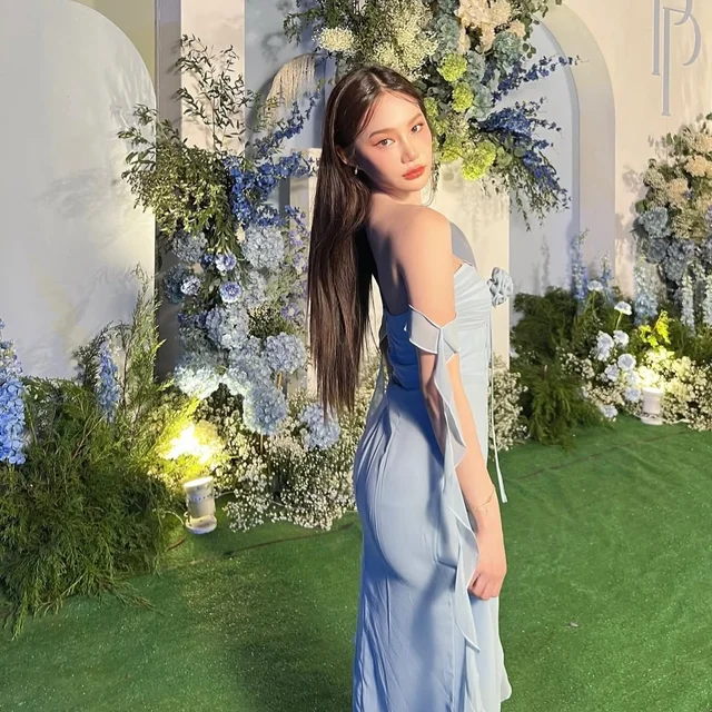 Misschiara Iris Blue Long Dress  thumbnail 3