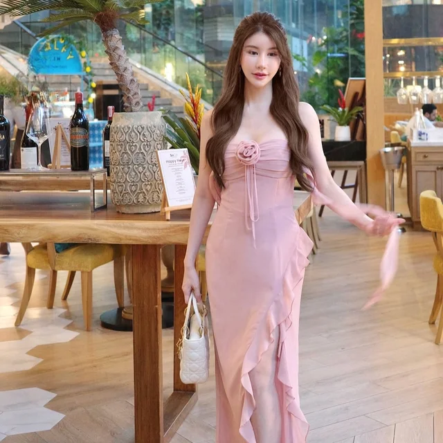 Misschiara Iris Pink Long Dress  thumbnail 2