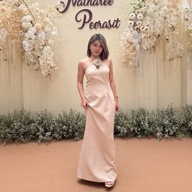 ชุดราตรี Firrr Primrose Beige  Long Dress  thumbnail 3