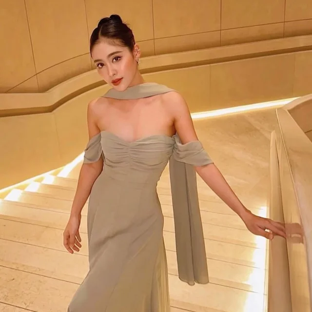 Firrr Jess Sage Geen Long Dress  thumbnail 4