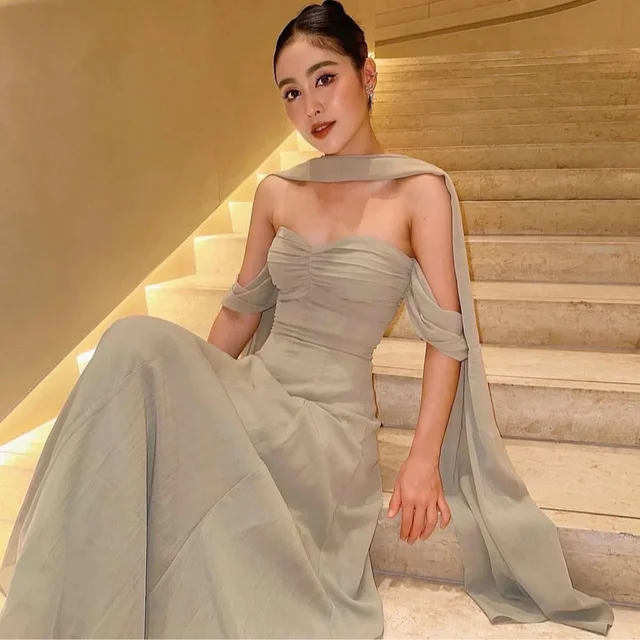 Firrr Jess Sage Geen Long Dress (alternate)