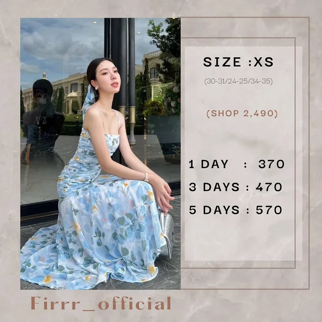 Firrr official Jamie Floral Long Dress