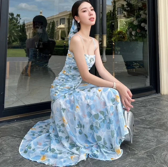 Firrr official Jamie Floral Long Dress thumbnail 4