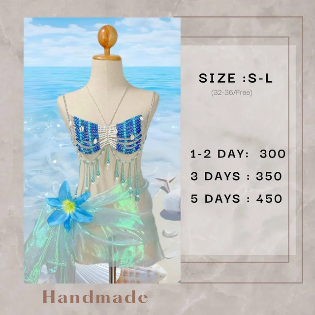 ชุดลูกปัด Mermaid Top Wrap Skirt 1