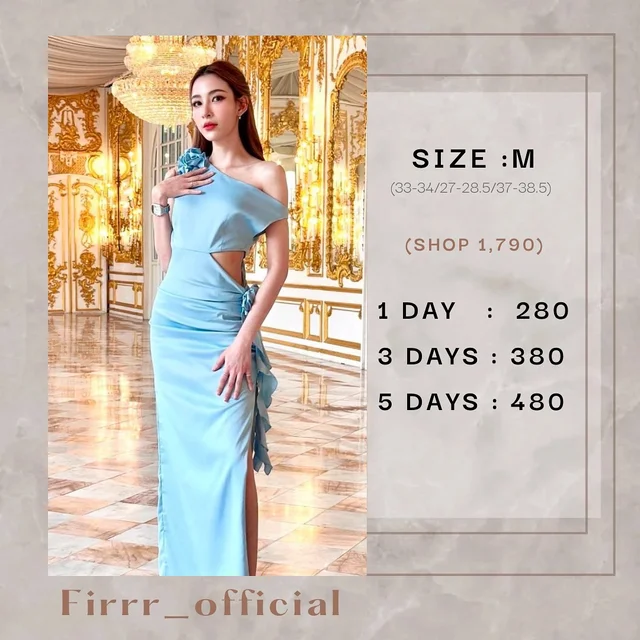 Firrr official One Shoulder Cutout Dress เดรสยาว