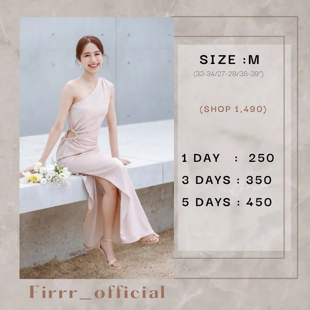 Firrr official One Shoulder Long Dress  thumbnail 1