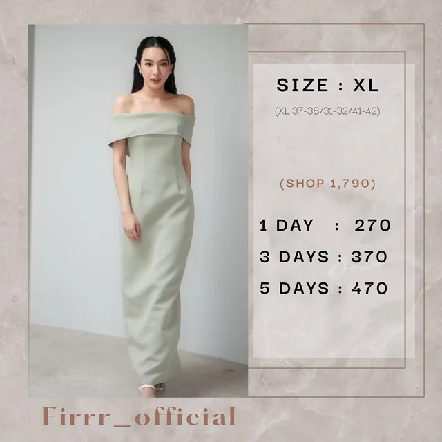 Firrr official Long Dress Off Shoulder thumbnail 1