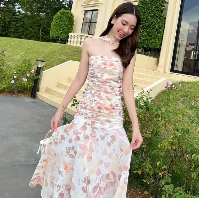 Firrr Official Jamie Salvia Floral Dress  thumbnail 2