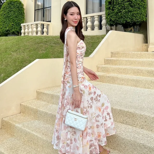 Firrr Official Jamie Salvia Floral Dress  thumbnail 3