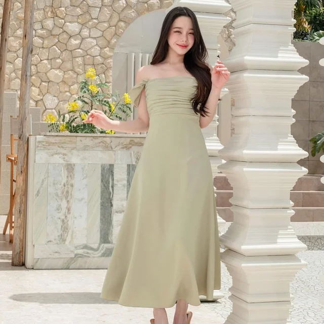Pirunya Official Green Midi Dress thumbnail 3