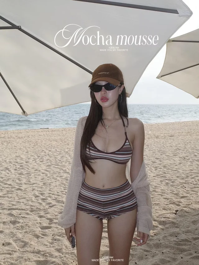 iceblinksummer ชุดว่ายน้ำ Mocha Mousse thumbnail 3