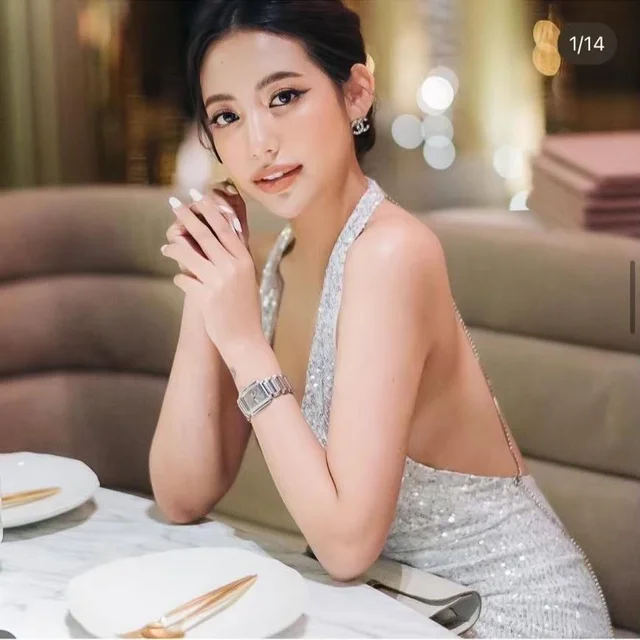 Silver Sparkle Halter Mini Dress thumbnail 4