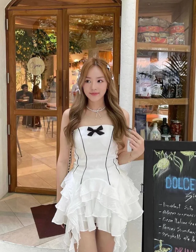 เดรสสายเดี่ยวระบายหวานแซ่บ Mini Dress thumbnail 4