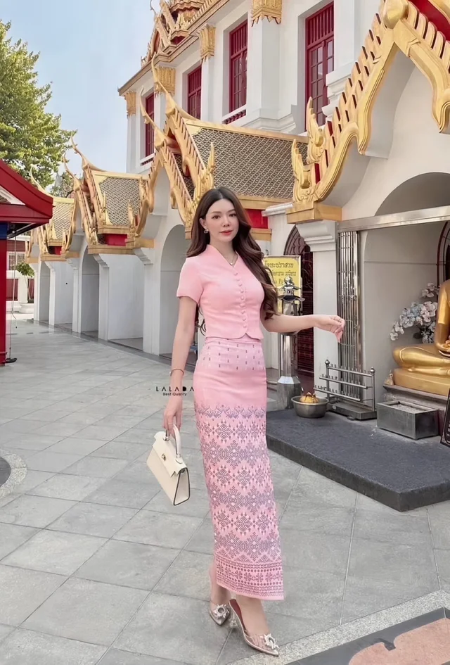 Cherbish – ชุดไทยประยุกต์ชมพูหวาน สุภาพละมุน เรียบหรูดูแพง thumbnail 2