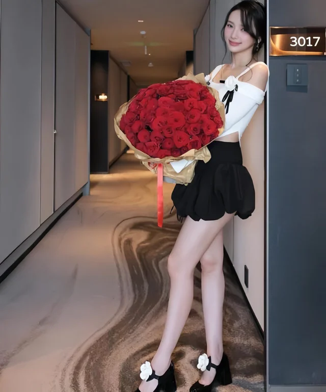 TRANALI – เซ็ตท็อปไหล่ตกกระโปรงบอลลูน thumbnail 4