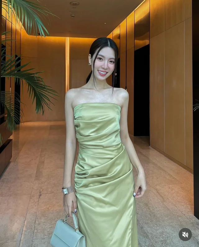 FIRRR – Olive Satin Halter Dress thumbnail 4
