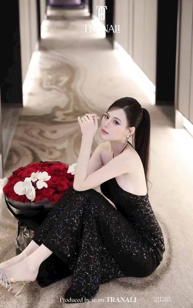 Black Halter Neck Evening Dress (alternate)