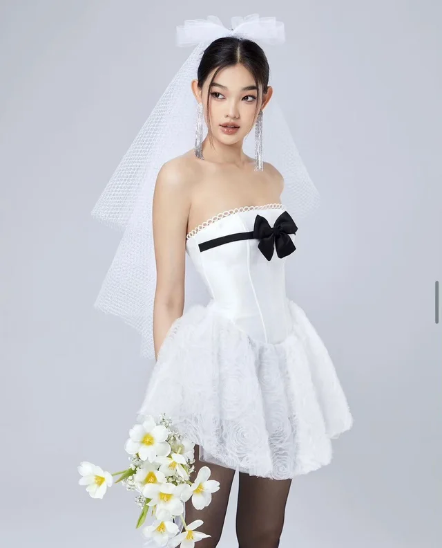 นำกรรณ์ – เดรสเจ้าสาวสั้นหวานหรู Mini Dress