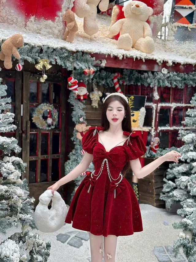 Ruby Velvet Princess Dress 1