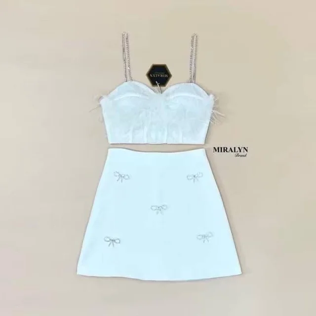 เดรสขาวขนนกหรูหวานเซ็กซี่ thumbnail 4