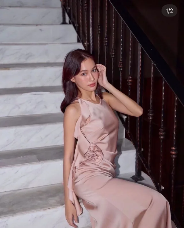 เดรสยาวชมพูหรูหวาน สไตล์เรียบแพง (alternate)